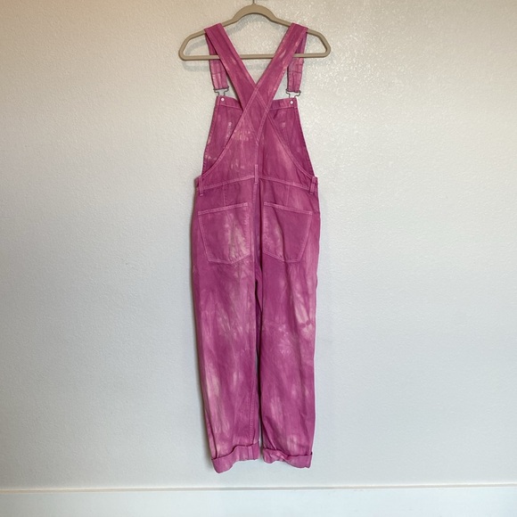 We the free | Ziggy denim overalls in electric bouquet - Picture 4 of 6